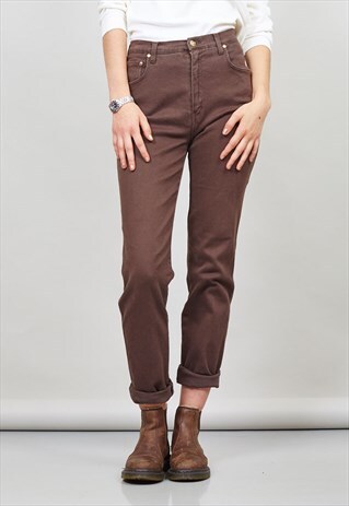 VINTAGE BROWN MOSCHINO 90'S JEANS