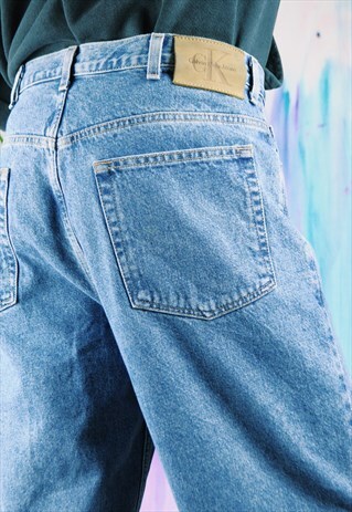 VINTAGE 90'S CALVIN KLEIN DENIM JEANS BLUE