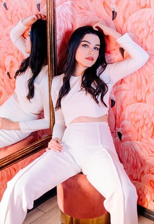 WAIST UP WHITE TROUSERS