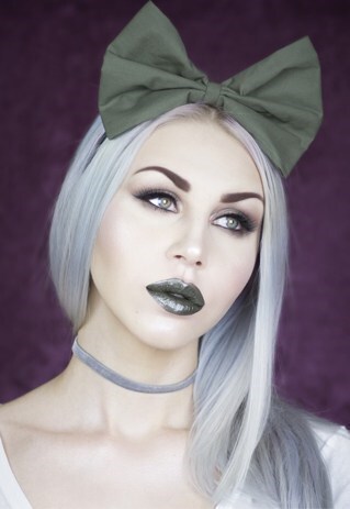 KHAKI GREEN CAMO OVERSIZED BOW HEADBAND