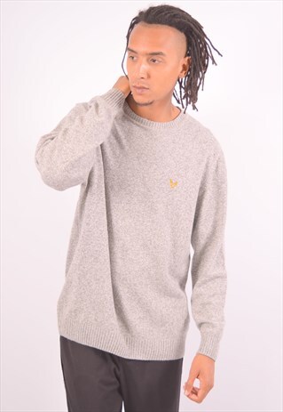 VINTAGE AVIREX JUMPER SWEATER GREY