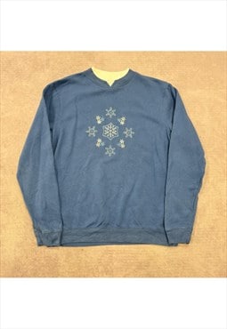 Vintage Christmas Sweatshirt Women's M