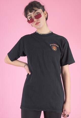 VINTAGE HARLEY-DAVIDSON T-SHIRT IN BLACK WITH SKULL PRINT