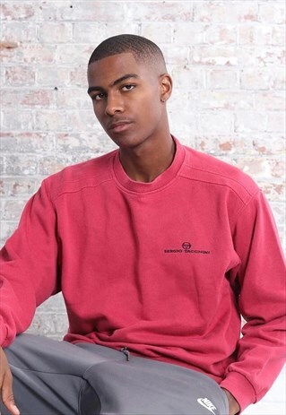 VINTAGE SERGIO TACCHINI LOGO SWEATSHIRT RED