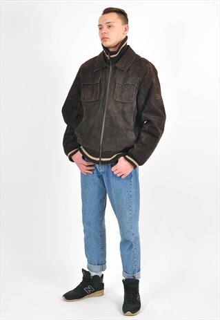 VINTAGE 90'S SUEDE LEATHER JACKET