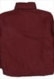 KAPPA 90'S RETRO HEAVYWEIGHT ZIP UP PUFFER JACKET LARGE BURG