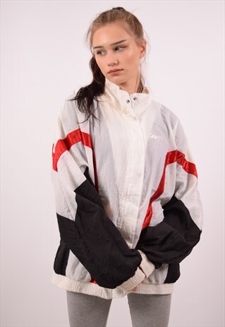 VINTAGE REEBOK TRACKSUIT TOP JACKET WHITE