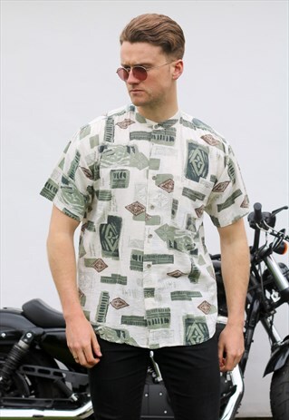NEW RIVER CO USA 90S VINTAGE SILK SHIRT
