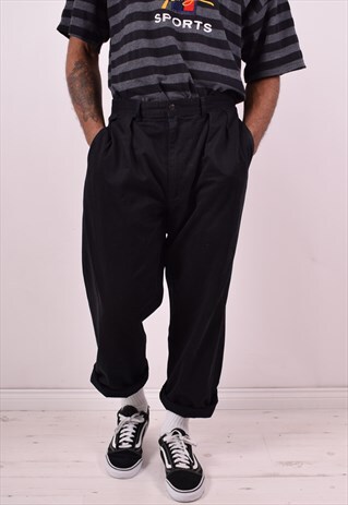 POLO RALPH LAUREN MENS VINTAGE JEANS W32 L29 BLACK 90S