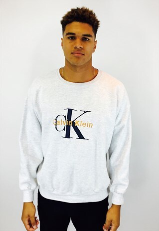 CALVIN KLEIN EMBROIDERED 90S SWEATSHIRT