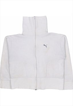 Puma 90's Zip Up Fleece Medium (missing sizing label) White