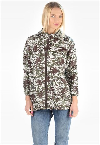 CAMO RAIN JACKET HOODED