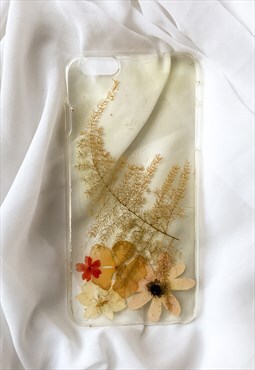 iPhone 6/6s Plus Real Flower Phone Case/ Dried Flower Case