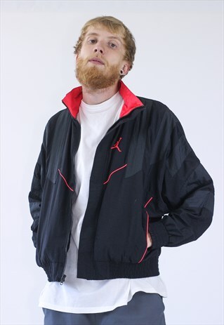 VINTAGE MENS JORDAN BY NIKE WINDBREAKER JACKET LOGO