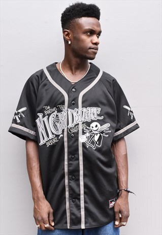 VINTAGE 90S NIGHTMARE BEFORE CHRISTMAS DISNEY BASEBALL SHIRT