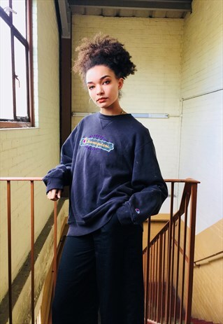VINTAGE 80S CHAMPION REVERSE WEAVE DISTRESSED SWEATSHIRT