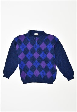 Vintage Benetton Jumper Sweater Blue