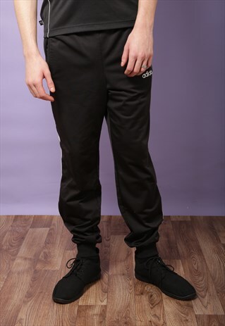 ADIDAS 90S BLACK TRACK TROUSERS