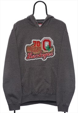 Vintage Ohio State Buckeyes NCAA Grey Hoodie Womens