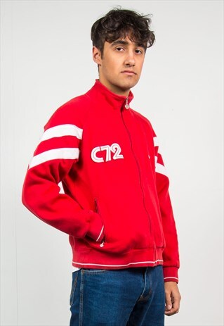 NIKE CORTEZ 72 RED ZIP UP SWEATSHIRT