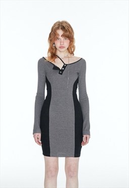 Women's Contrast Knit Dress SS2022 VOL.1