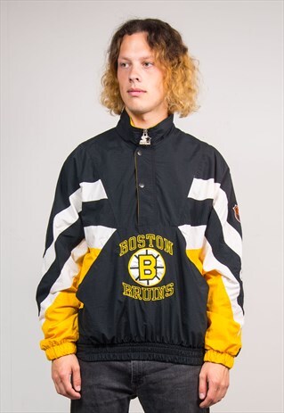 90'S STARTER NHL BOSTON BRUINS SPORTS COACH JACKET