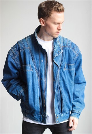 VINTAGE DENIM SHERPA JACKET