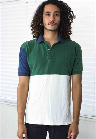 VINTAGE POLO SPORT RALPH LAUREN SHIRT COLORBLOCK LOGO 90S 7
