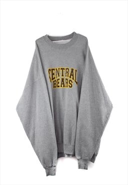 Vintage Central Bears Sweatshirt in Grey XXL