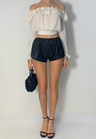 90S VINTAGE BOHO BARDOT TOP
