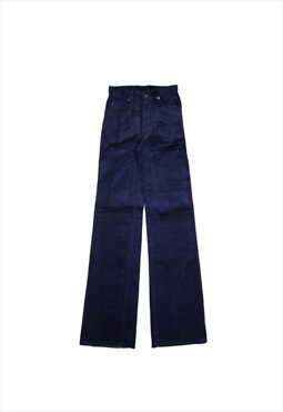 LEE Nova Flare Cord Trousers Blue Flared Womens W26 L36