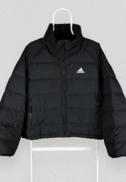 Adidas Black Puffer Jacket Womens Large 16-18