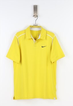 Nike Dri - Fit Polo in Yellow - XL