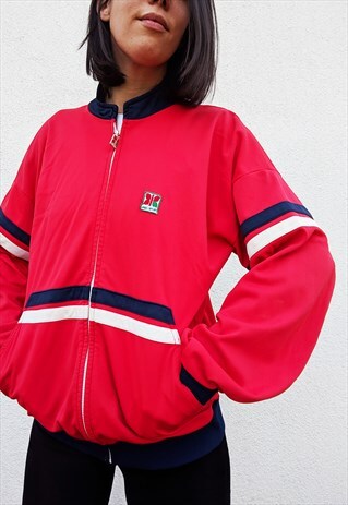 VINTAGE RED TRACK JACKET