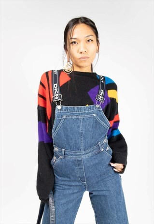 DKNY blue denim casual fit dungarees