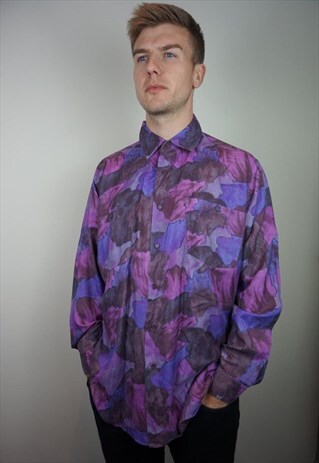 PURE SILK PATTERNED SHIRT