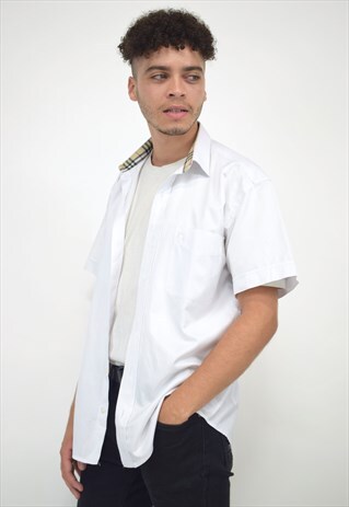 VINTAGE 90S BURBERRY WHITE SHIRT