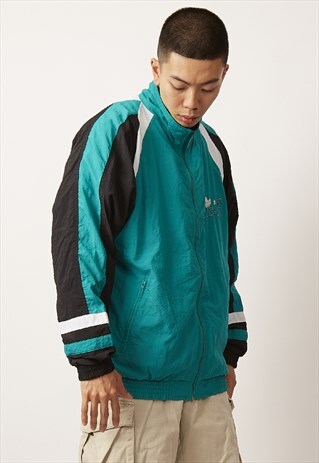 VINTAGE COTTON LINED ADIDAS 90'S SHELL SPORT JACKET