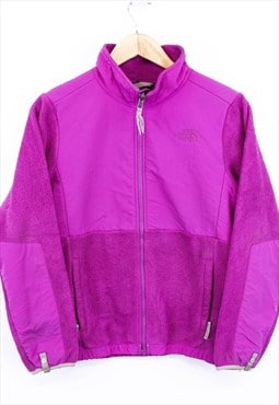 Vintage The North Face Fleece Purple Zip Up With Tonal Logo