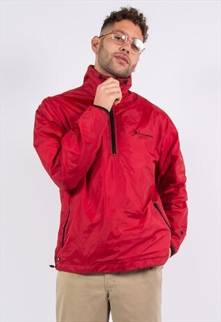 VINTAGE CHAMPION 1/4 ZIP WINDBREAKER JACKET