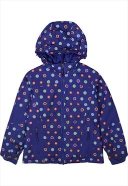 Vintage 90's Land's End Windbreaker Waterproof Poker Dot