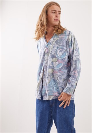 VINTAGE PATTERNED FESTIVAL LONG SLEEVE SHIRT