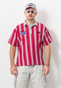 PUMA FC Koln polo shirt 90's vintage Ford logo men size M