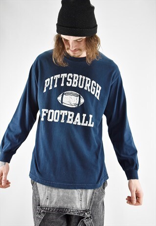 VINTAGE 90S PITTSBURGH COLLEGE FOOTBALL LONG SLEEVE TEE
