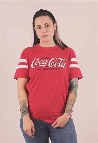 VINTAGE COCA-COLA RED T-SHIRT /A5042