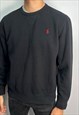 Vintage Polo Ralph Lauren sweatshirt in black.