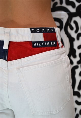 WHITE TOMMY HILFIGER JEANS