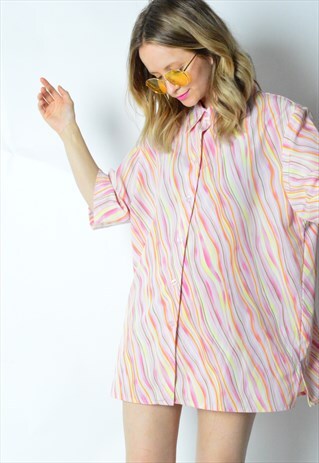 VINTAGE 90S PASTEL SHORT SLEEVE SHIRT