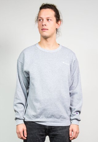 CHAMPION 90'S GREY CLASSIC SWEATSHIRT CREW NECK SWEATER