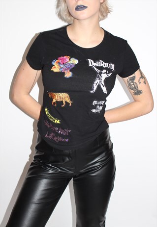 VINTAGE RARE PATCHED VERSACE T SHIRT